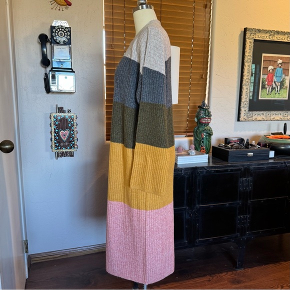 Colorblocked Madewell long sleeve sweater dress XXL - Picture 6 of 11